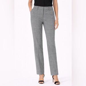 Trina Turk Plaid Career Pants Straight Leg Business Casual Size 2‎